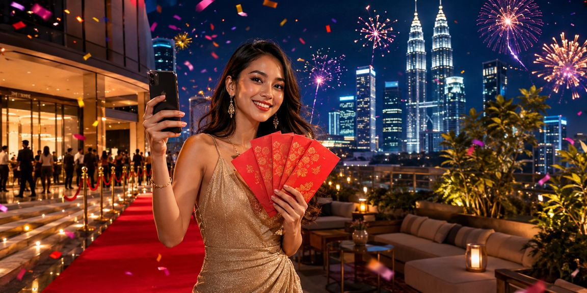 Sampul merah bonus bergaya Melayu di Kuala Lumpur